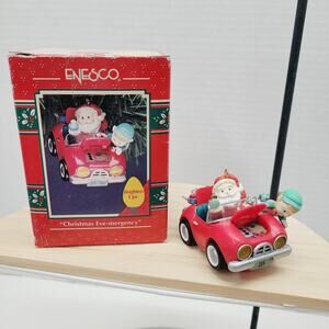 Enesco "Christmas Eve-mergency" Brighten Ups Christmas Ornament Vintage 1992